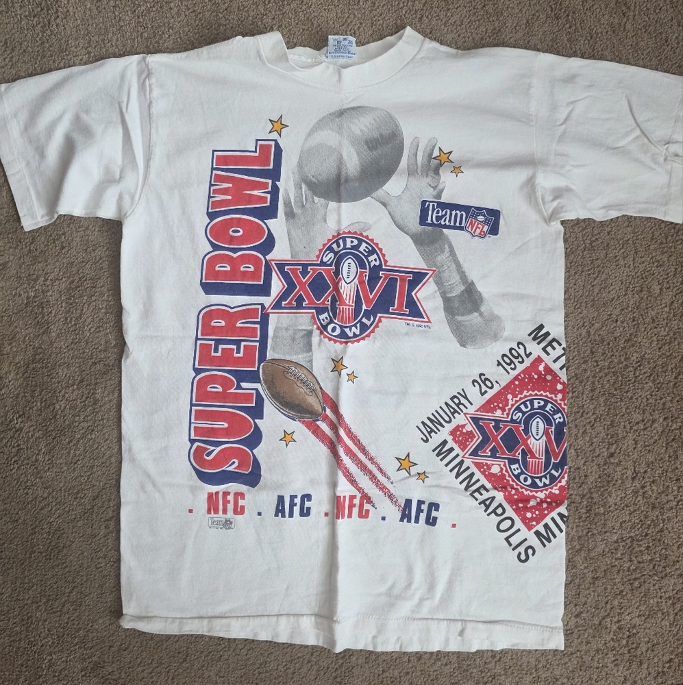 Vintage Super Bowl XXVI Long Sleeve Shirt